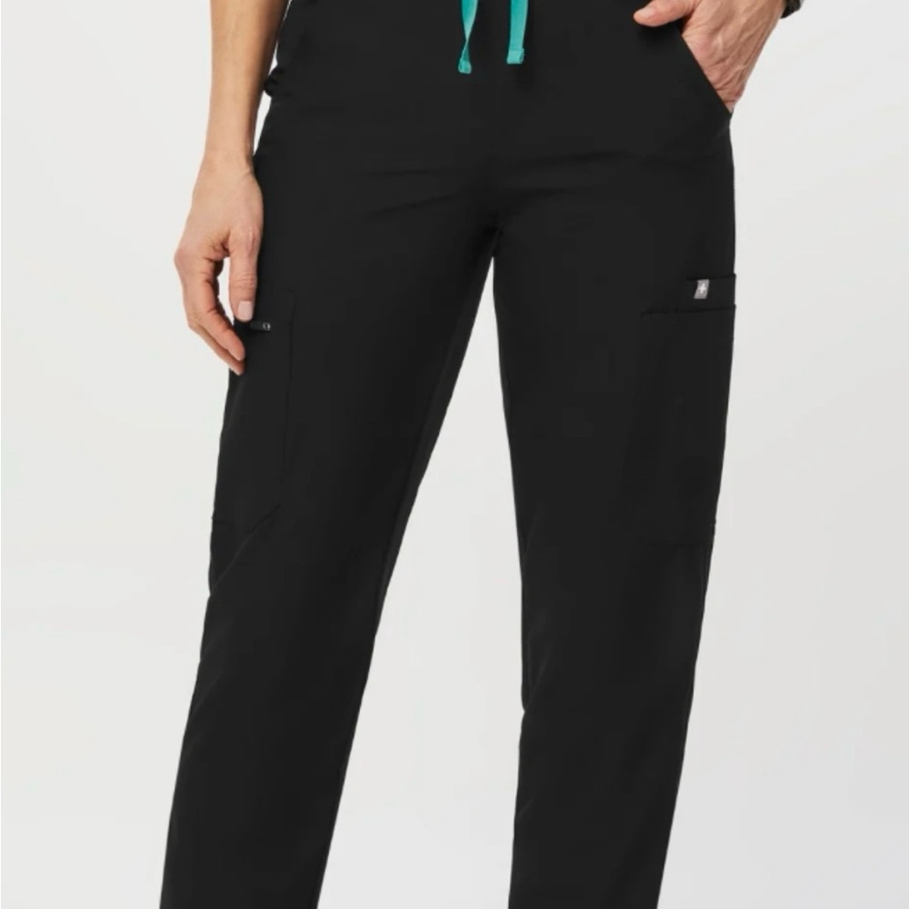 Black FREEx™ Lined Yola™ - Skinny Scrub Pants 2.0